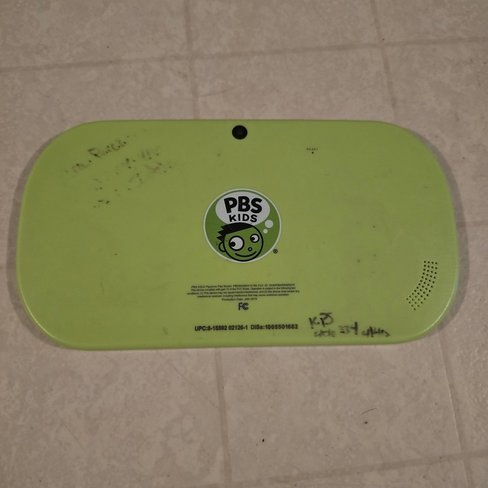 PBS KIDS Playtime Pad PBKRWM5410 Kids Tablet Green For Parts Repair 2019 - Picture 2 of 6